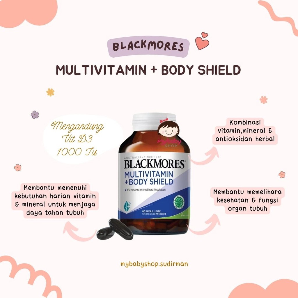 Blackmores Multivitamin + Body Shield (30)