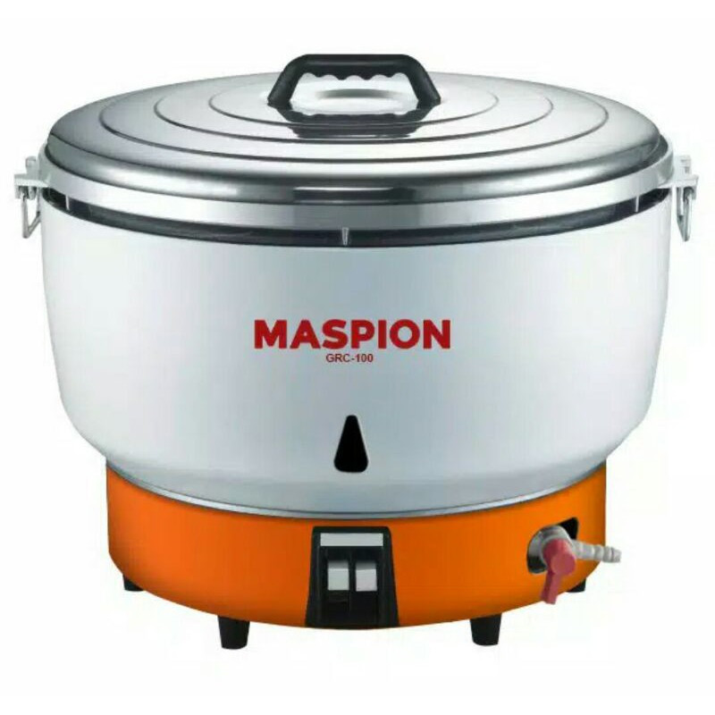 Maspion Alat Mesin Penanak Pemanas Masak Nasi Beras Makanan Model GRC 100 GRC100 Kapasitas 10 Liter 