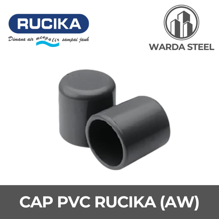 Cap AW 6" PVC RUCIKA Drat - Tutup Pipa Dop Dof Fitting 6 Inch