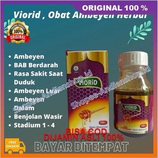 Viorid Madu Obat Wasir Solusi Atasi Ambeyen Atau Wasir Dijamin Ada Perubahan 100% ASLI BPOM