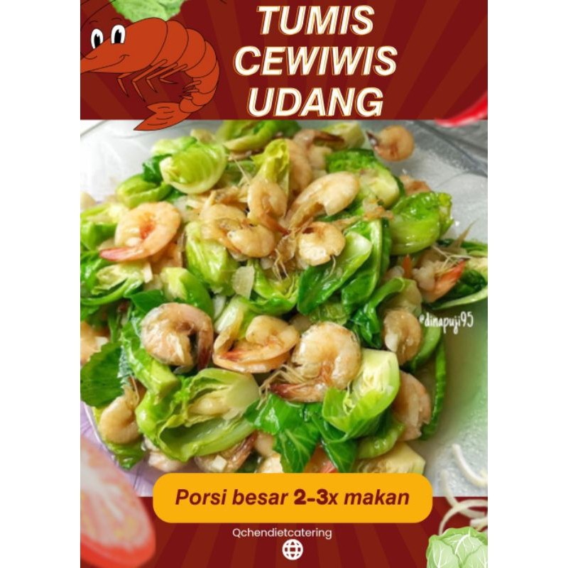 

MAKAN MENU RUMAHAN "TUMIS CEWIWIS UDANG LADA HITAM" (PORSI FAMILY 2-3x MAKAN)