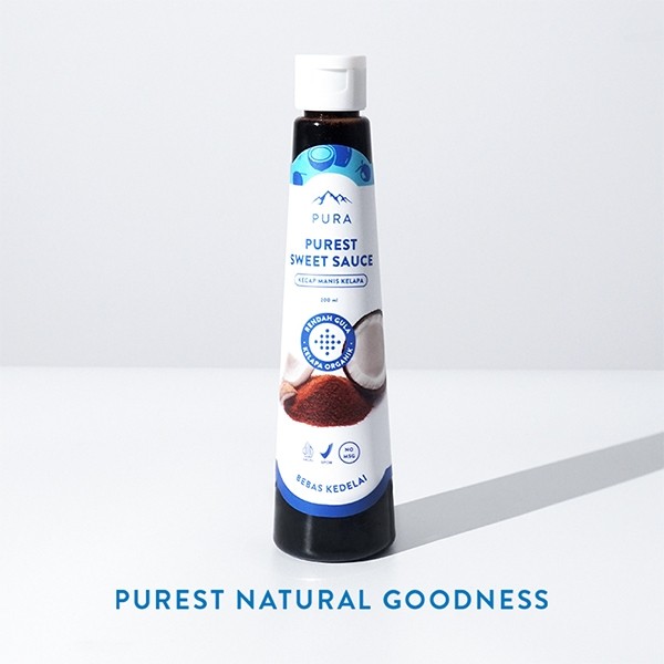 

Pura Kecap Manis (200ml) - Purest Sweet Sauce - Rendah Gula - Organik - Rendah Kalori - Kecap Manis Kelapa - Kecap Manis MPASI Anak - Kecap Manis Diet - Low Sugar - Natural