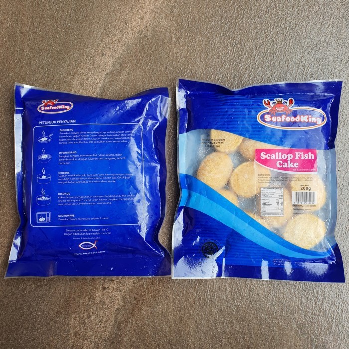 

SEAFOODKING SCALLOP FISH CAKE 200gr