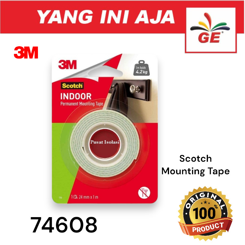 

3M Scotch Mounting Tape 114 - Size 24 mm X 1 m - 74608