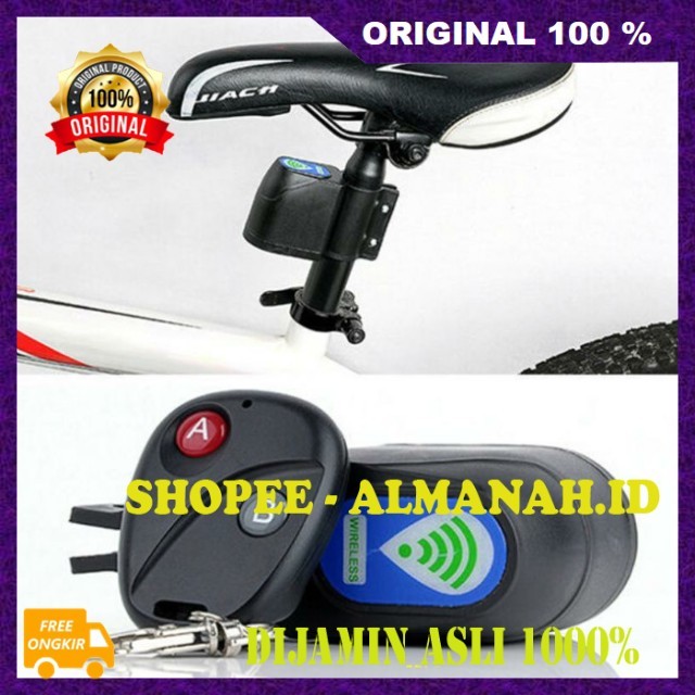 [BISA COD] Bicycle Wireless Alarm Sepeda Anti Maling Alarm Sepeda Remote Kunci Sepeda Anti Maling Al