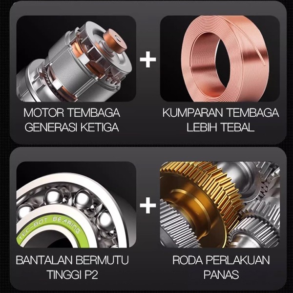 ZPER Penggiling Sudut Tanpa Kabel mesin pengamplasan Mesin penggiling baterai lithium Penggiling