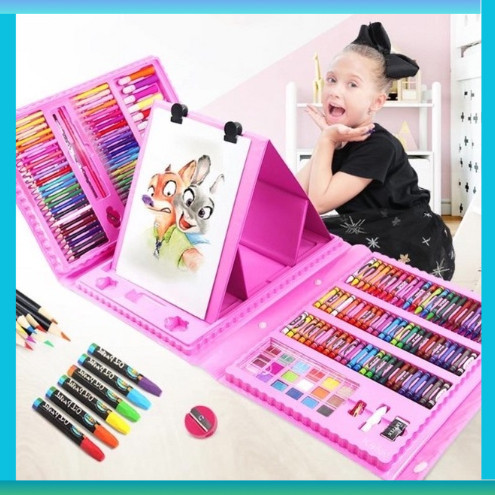 

Set Crayon 208 150 PC / Krayon Mewarna Alat Menggambar dan Mewarnai Anak