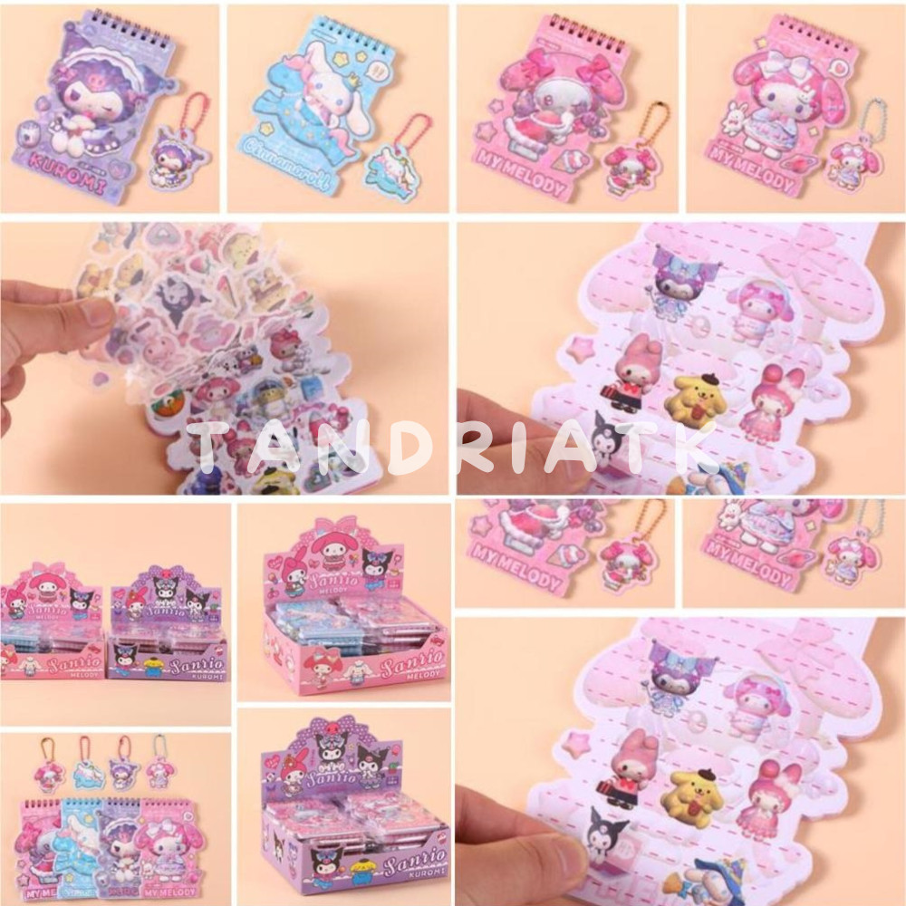 

BUKU STICKER SANRIO GANTUNGAN , Buku Koleksi Stiker + Gantungan Sanrio