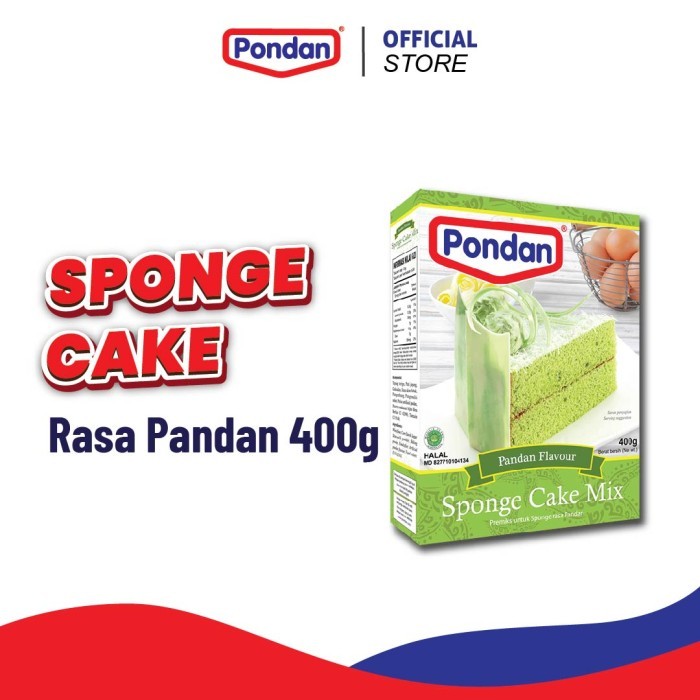 

Pondan Sponge Cake Mix 400g - Pandan