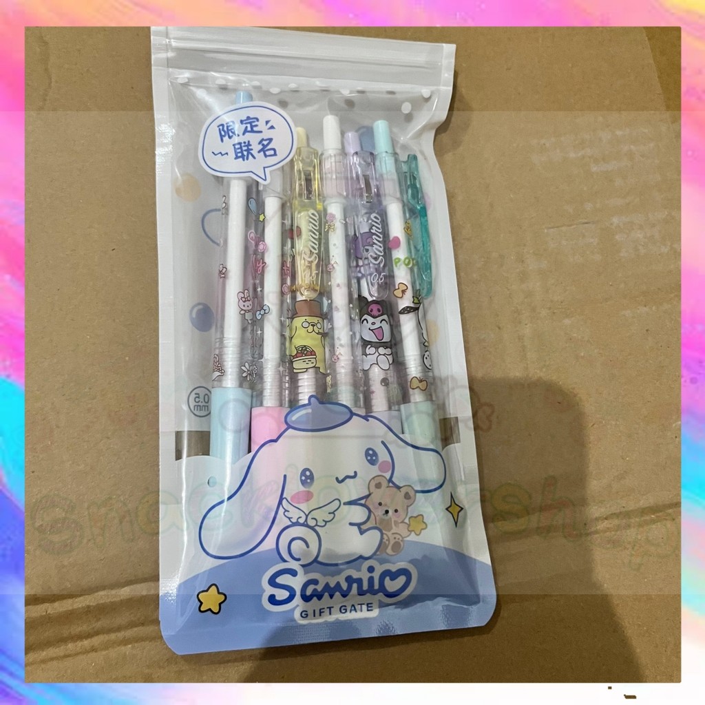 

(6pcs) Pena Cetek Motif Sanrio Kuromi Melody Cinnamonroll