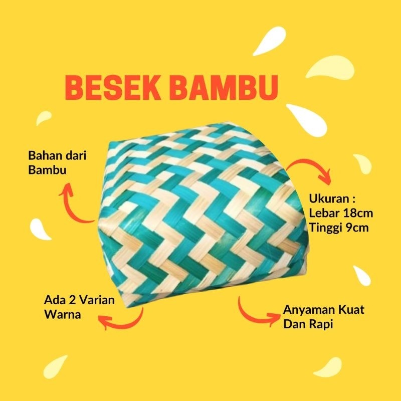MURAH MERIAH PRODUK BEST SELLER Besek Bambu Varian Warna Besek Anyaman Bambu Warna Besek Warna