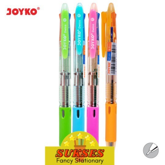 

Ball Pen Pulpen Pena Joyko Bp-287 Dwico 0.7 Mm 2 Warna Biru Merah