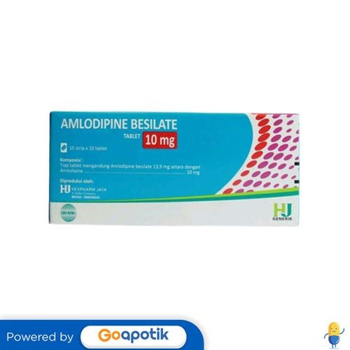 Amlodipine Besilate Hexpharm 10 Mg Box 100 Tablet
