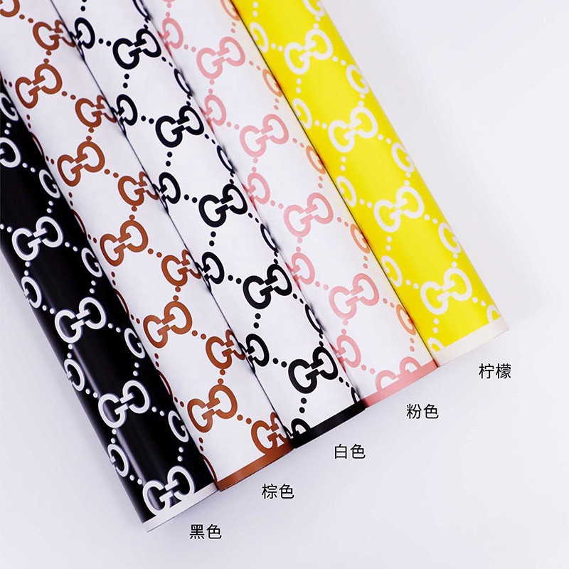

[ 5 LEMBAR ] Kertas Bunga Cellophane Warna Motif Paper Flower Wrapping Paper Kertas Buket Bunga AK