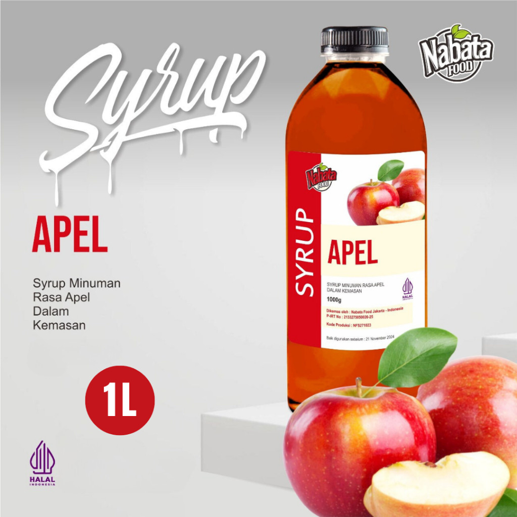 

Promo Murah Sirup Apel Nabata Food 1 Liter | Apple Syrup 1000ml