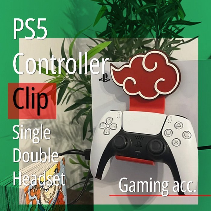 Dualsense Playstation Controller Stand PS4 PS5 Headphone CLIP Hanger Gantung Stick Bracket Mount Joy