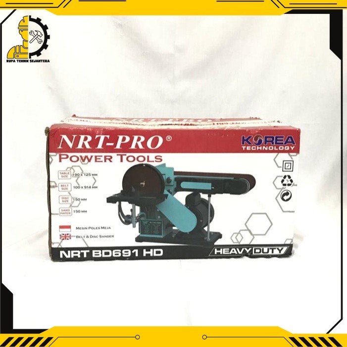 MESIN AMPLAS / SANDER 2 IN 1 / BELT & DISC SANDER DB 691 HD NRT-PRO