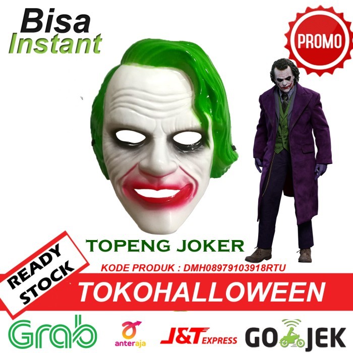 "WY.SY" - TERMURAH topeng joker untuk cosplay dan acara halloween
