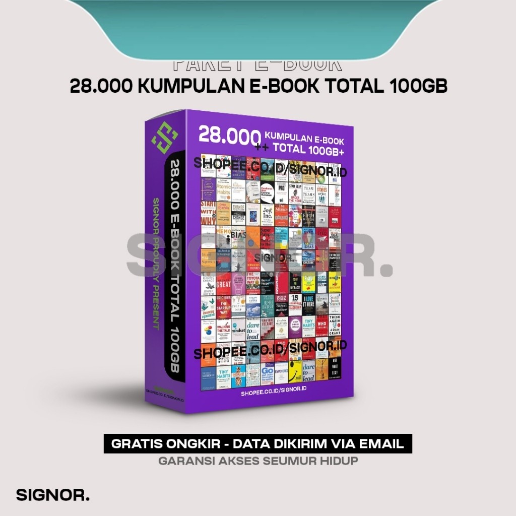 

28.000+ Koleksi Kumpulan Ebook PDF & EPUB Buku Digital Best Seller Total 100GB