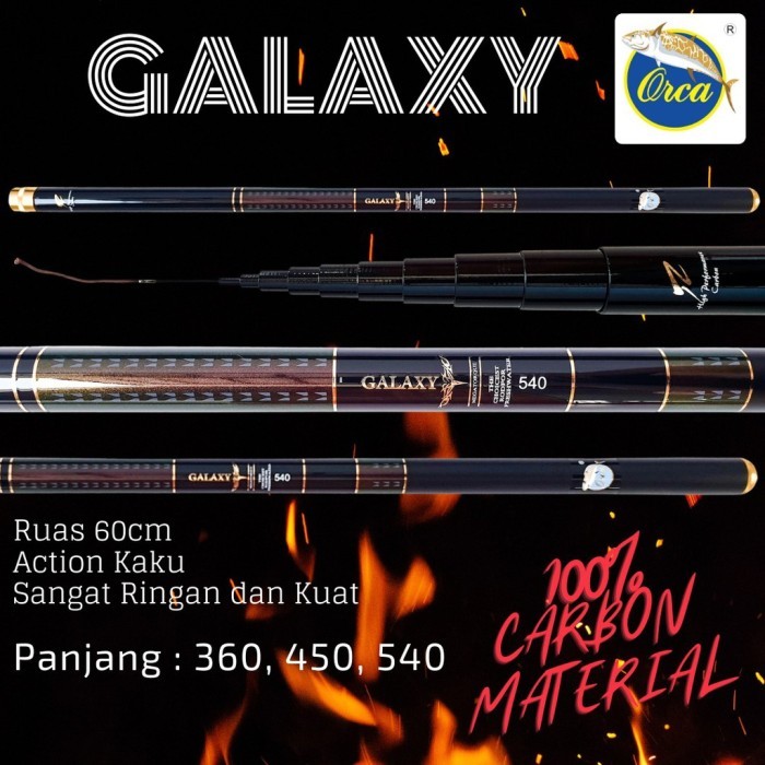 joran Tegek Orca Galaxy 540 Light Rod Pole - 540