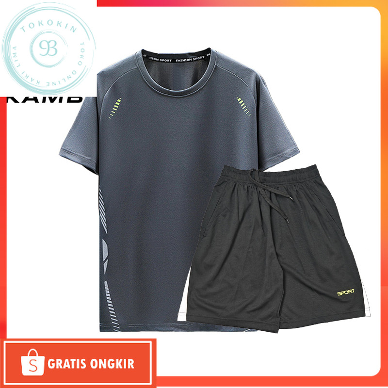 Olahraga Yuk / KAMB  Setelan Olahraga Pria | Set Kaos