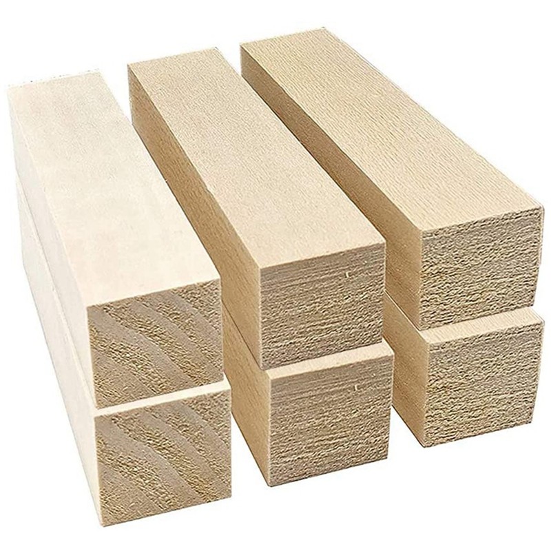 

6Pcs Basswood Carving Blocks For Wood Beginners Carving Hobby Kit DIY Carving Wood