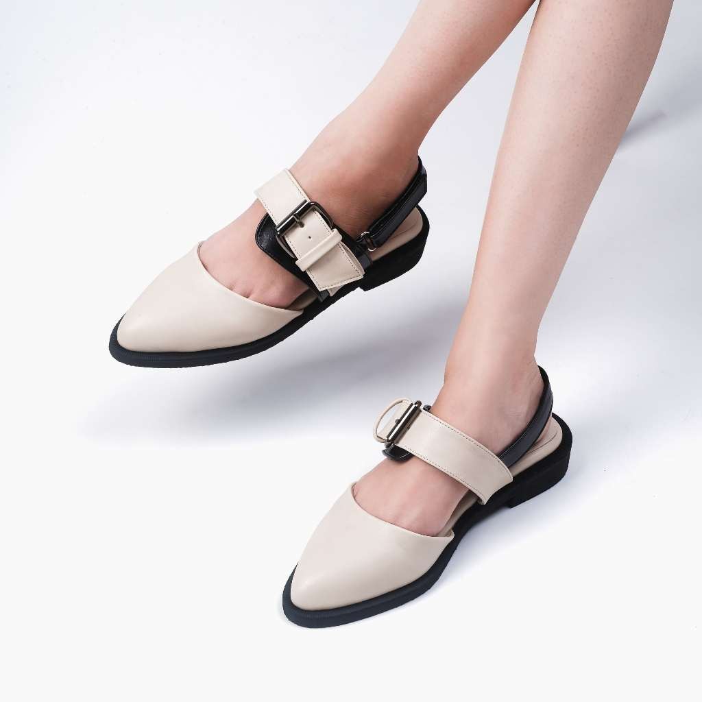 Cekhas - Poppy Cream Mules Wanita