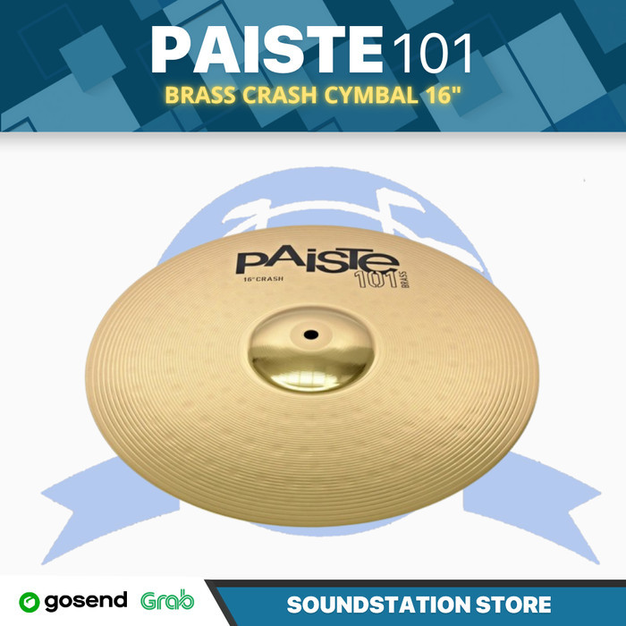 Paiste 101 16" Brass Crash Cymbal - Cymbal Drum