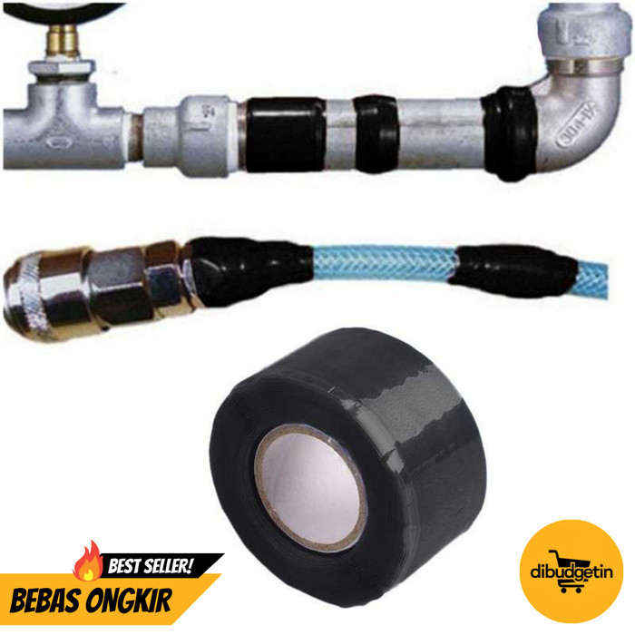 

Lakban Isolasi Pipa Ledeng Waterproof 25mm 1.5M
