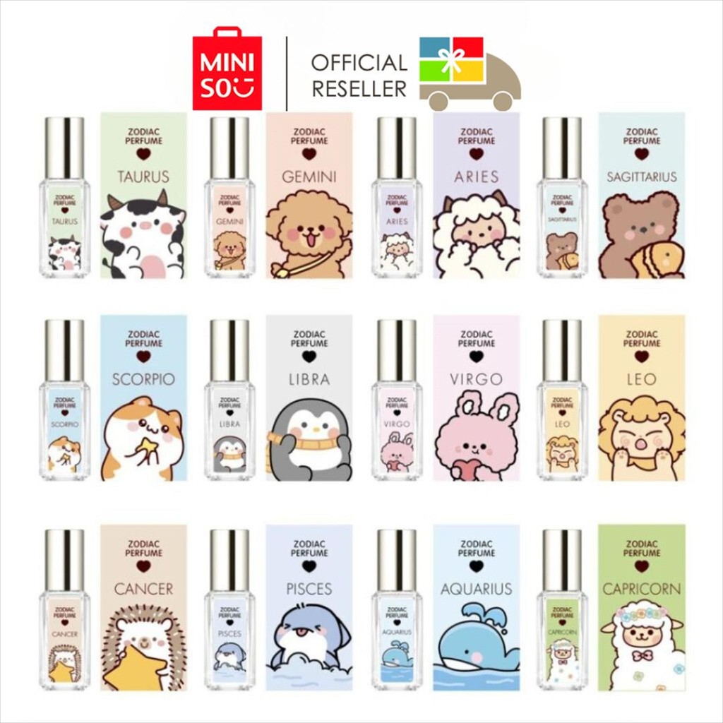 MINISO Parfum Wanita / Pria Seris Zodiac 10ml EDT