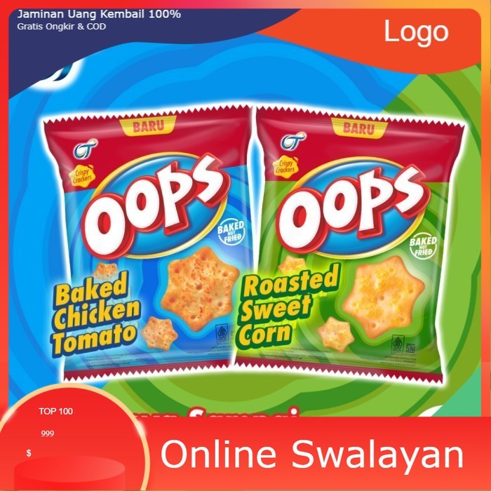 

OOPS Star Crispy Crackers 40 Gram SATUAN