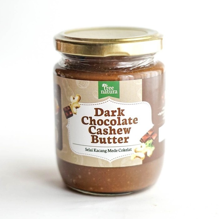 

Best- Tree Natura Cashew Butter Dark Chocolate 225 gr (Selai Kacang Mede)