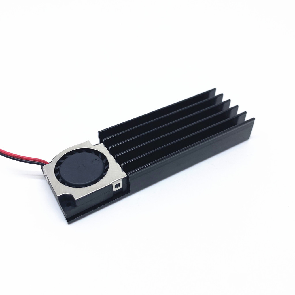 M.2 SSD Hard disk Heat Sink With Fan Thermal Pad 70x22x10MM laptop Hard Disk SSD Aluminum Fin  Nvme 