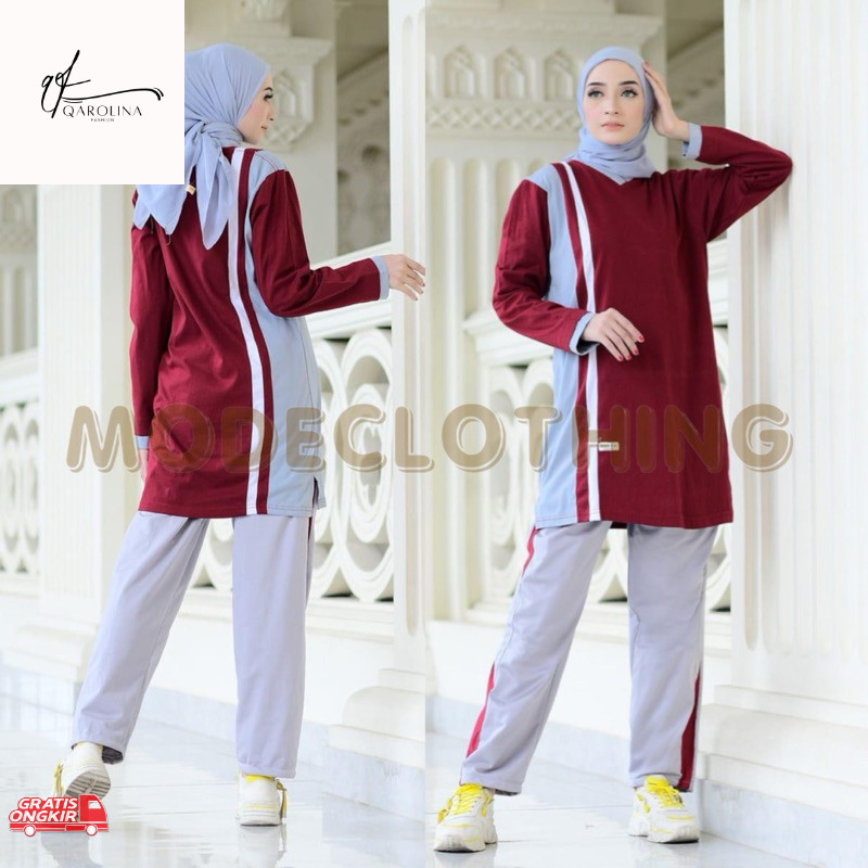 Olahraga Yuk / (02)1SET BAJU OLAHRAGA WANITA//SETELAN OLAHRAGA MUSLIM//PAKAIAN OLAHRAGA WNITA MUSLIM