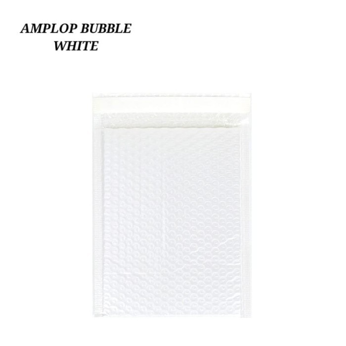 

AMPLOP BUBBLE PLASTIK KEMASAN BUBBLE MAILER WRAP ANTI AIR SEAL AMAN - WHITE, 11X13 + 4 CM by Radhiant official