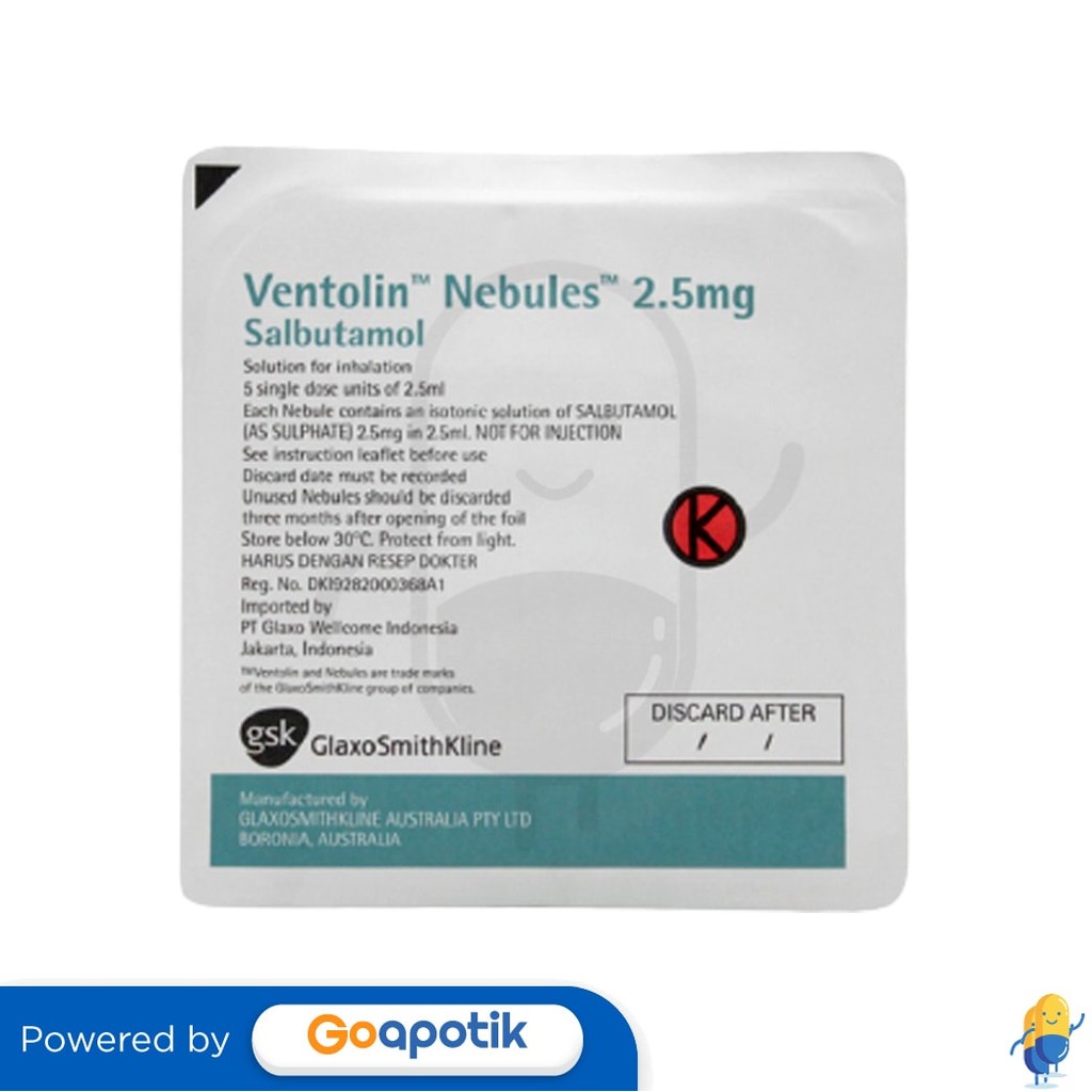 Ventolin Nebules Pack 5 Nebules