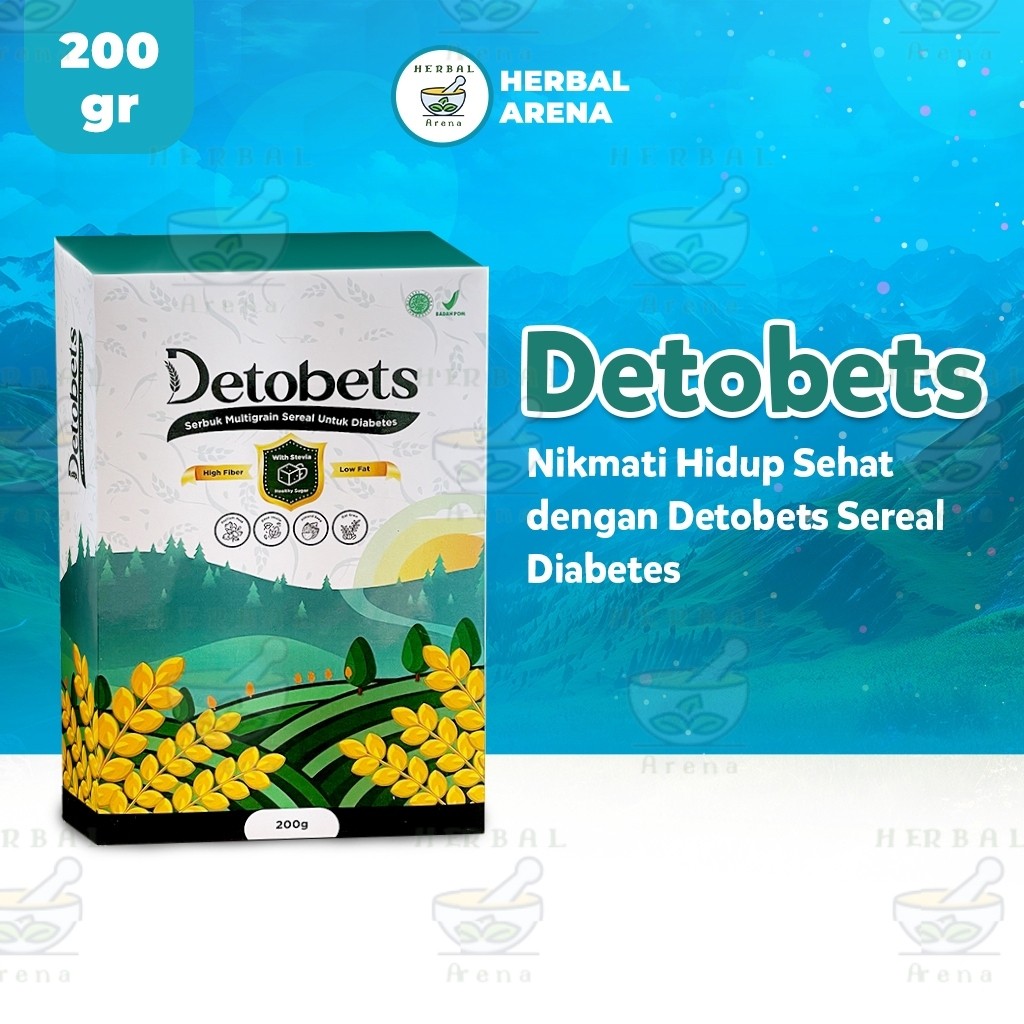 

Detobets Makanan Sereal Diabetes Super Low Fat Menurunkan Kadar Gula Darah Rendah Lemak 200 Gram