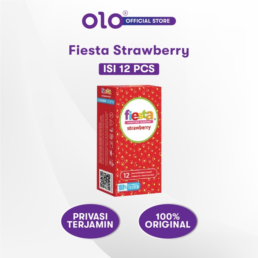 

konnnndddoooo Fiesta Rasa Strawberry 1 Box isi 12 Pcs