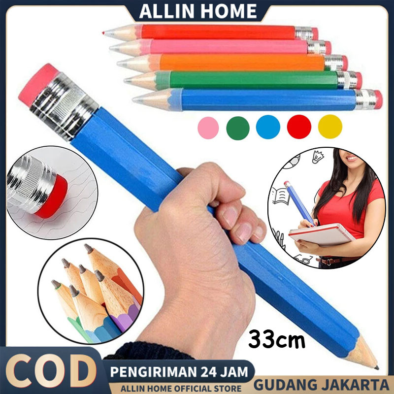 

【ALLINHOME】Pensil Jumbo Besar 33 CM Mainan Pencil / Pensil Jumbo Kado