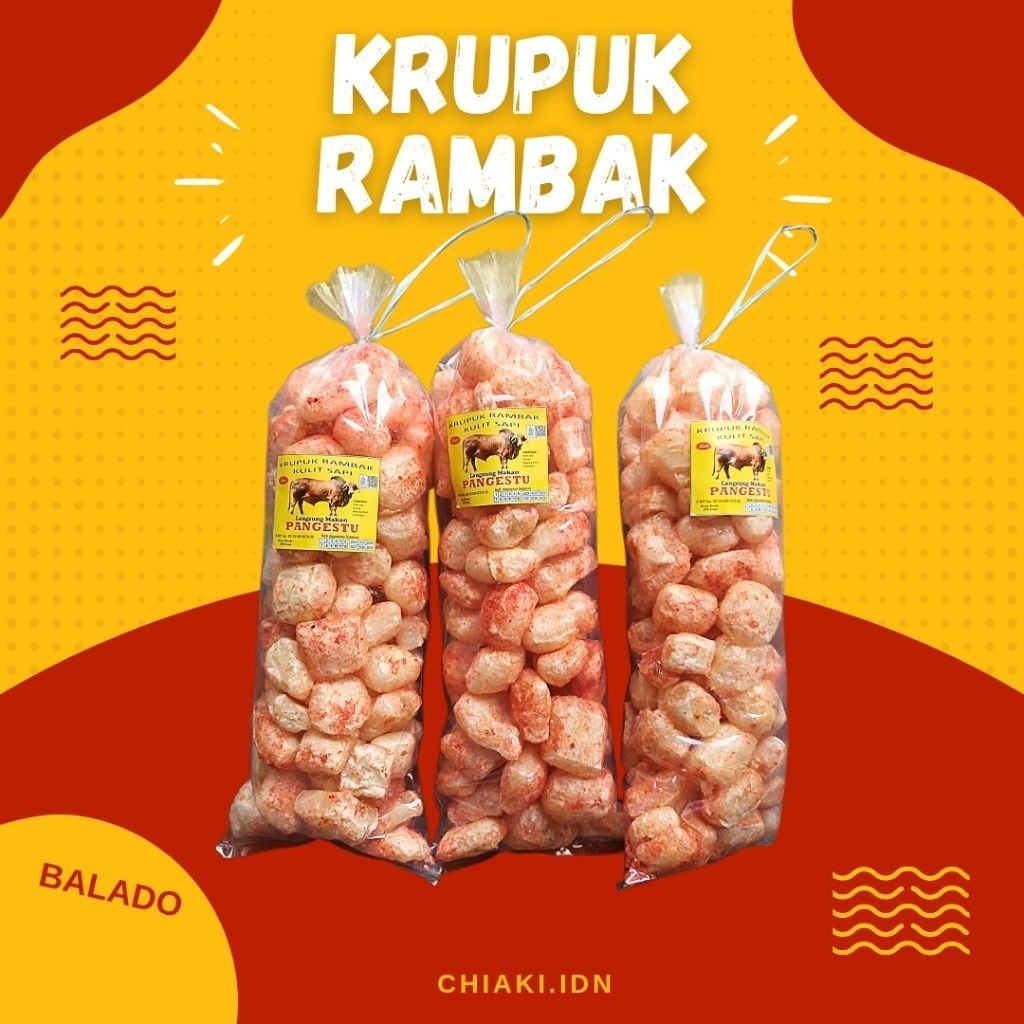 

Siap Makan, Lezat Camilan Krupuk Rambak Sapi 250gr - Siap Makan, Lezat Krupuk Rambak Siap Makan 250gr - Kulit Sapi Renyah dan Gurih chiaki.idn