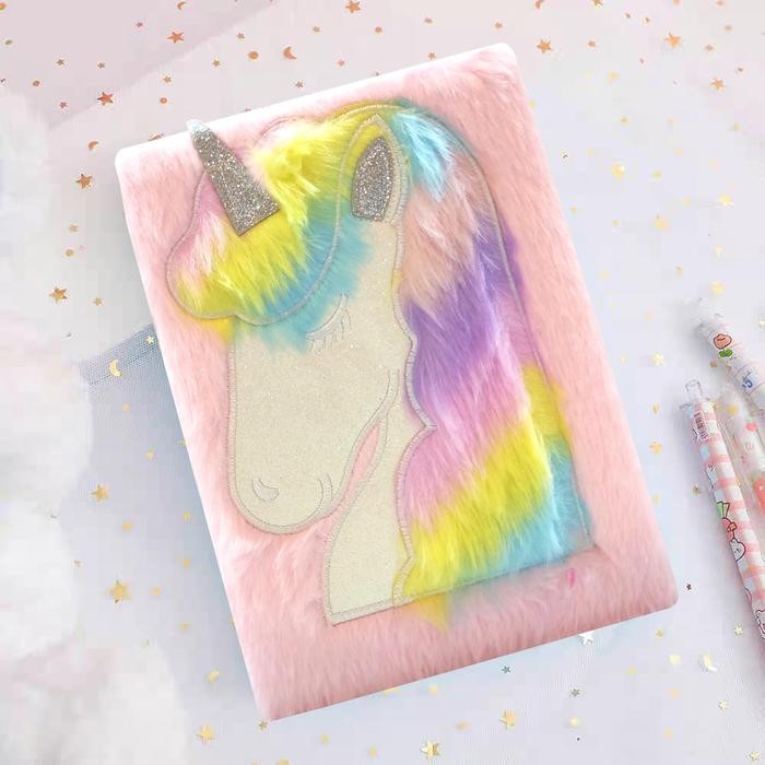 

READY PENTHOUSE Notebook Bulu Diary Unicorn Bulu Buku Tulis Anak Kuda Pony Karakter Lucu Kertas Paper - NBU-067 SIAP KIRIM