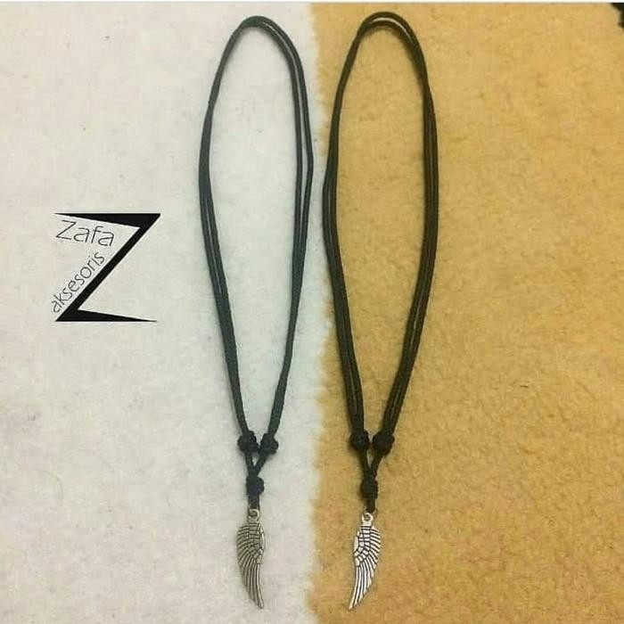 kalung cowok / kalung cewek / kalung couple - bronze & silver