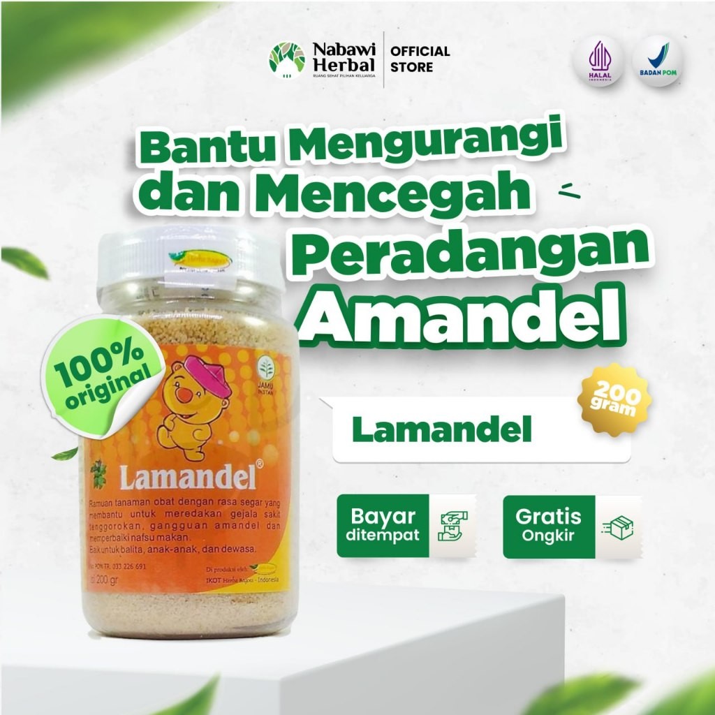 

LAMANDEL BOTOL - Minuman Herbal Atasi Amandel Radang dan Sakit Tenggorokan 200gr