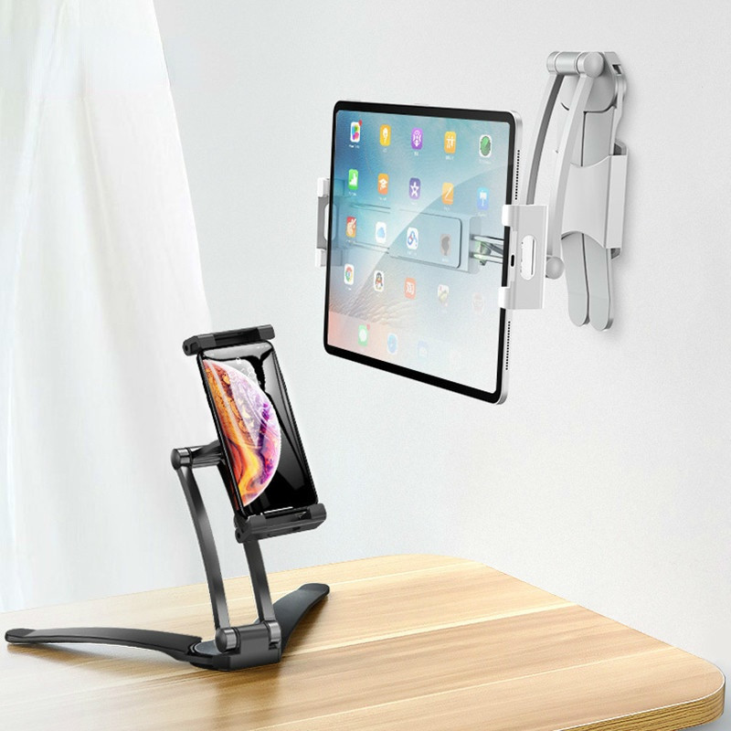 Holder Tablet IPad HP Multifungsi Gadget Standing Meja Dinding