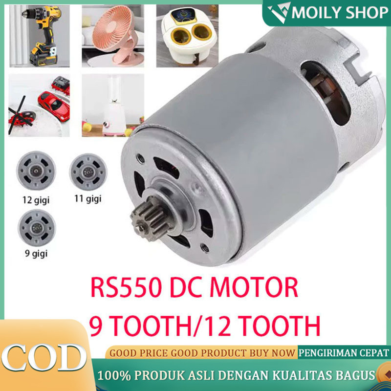 RS550 Motor Dinamo DC Rs550 DC 21V Motor High speed Pengganti Bor Baterai Cordless/Rs550 Dinamo Moto