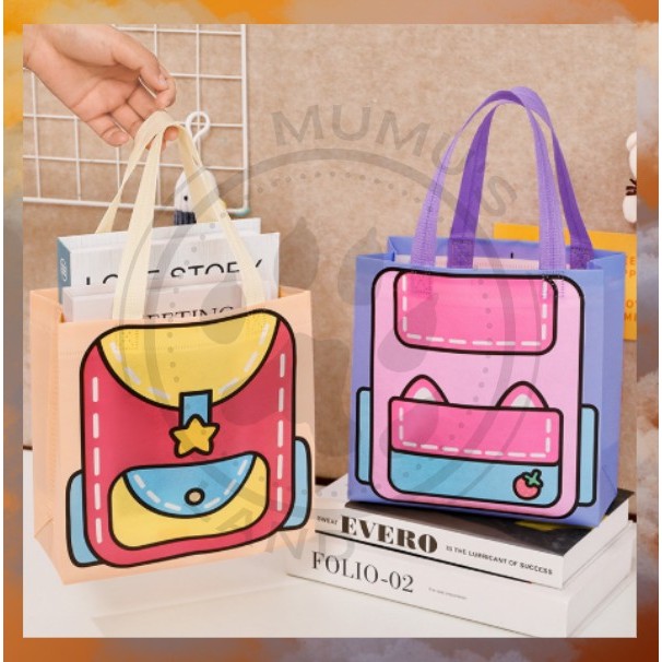 

ML Goodie Bag Motif Tas Jinjing Paperbag Kartun Lucu Serbaguna Bingkisan Hadiah Hampers Anak S-PO024