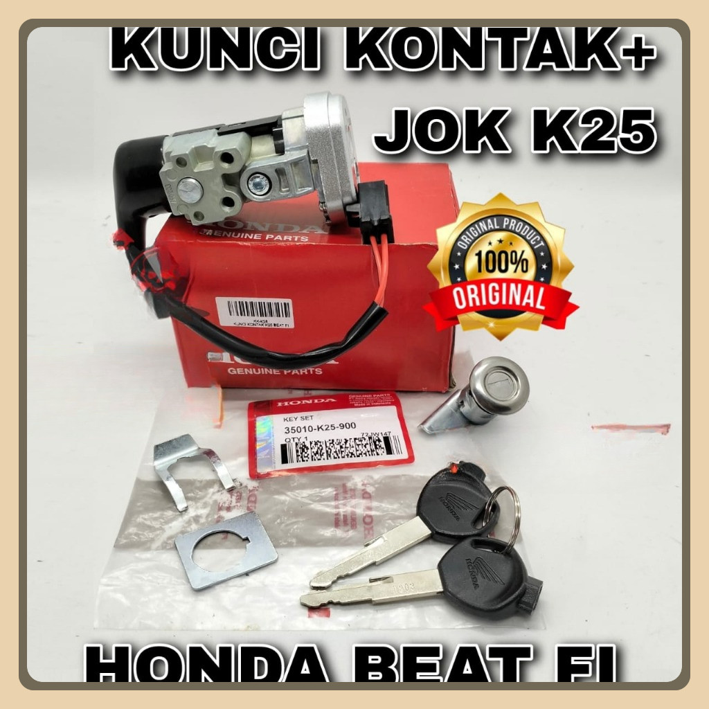 KUNCI KONTAK HONDA BEAT FI ,BEAT KARBU K25 ASLI ORIGINAL HONDA AHM