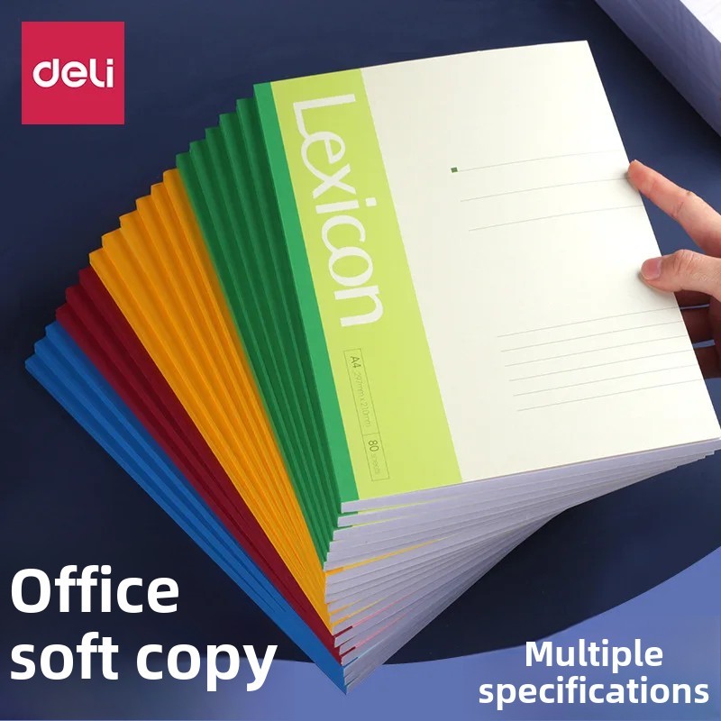 

Deli Large B5 Notebook A4 Thickened Soft Copy Book A5 Simple Business Practice Notebook Soft Surface Copy From China Mainland