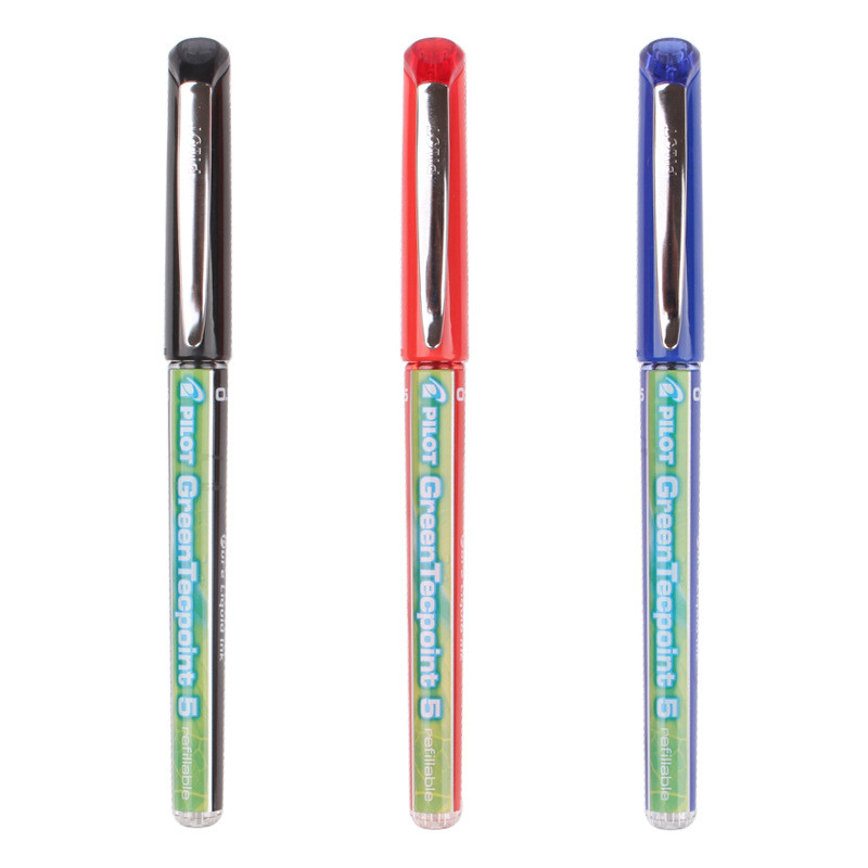 

3pcs PILOT GreenTecpoint BX-GR5-BG Rollerball Gel Pen 0.5mm Signature Pen Gel Ink Pen Cute School Japan Stationary Supplies