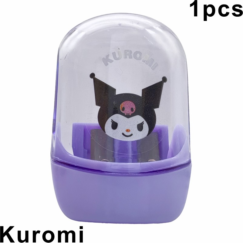 

Anime Hello Kitty Kuromi Melody Double Hole Pencil Sharpener Cute Cartoon Portable Pencil Sharpener children's School Supplies